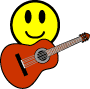 Smilie spielt Guitarre